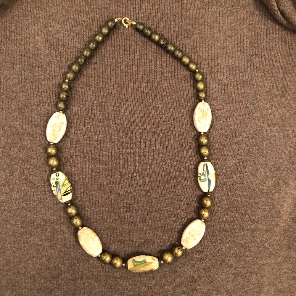 Beaded necklace.  25” circumference.